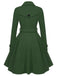 Cappotto aderente con revers in tinta unita anni '50