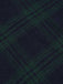 Abito patchwork plaid con collo annodato verde anni '50