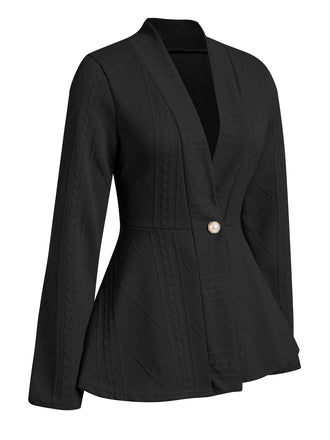 Cappotto a maniche lunghe svasato in vita bottoni anni '60