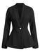 Cappotto a maniche lunghe svasato in vita bottoni anni '60