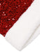 Abito con paillettes pelliccia e spalle scoperte rosso anni '50
