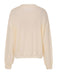 Maglione con motivo a fiocco natalizio beige anni '70