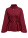 Cappotto con cintura bordeaux anni '60