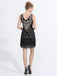 Abito motivo floreale nappe paillettes scollo a V anni '20