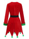Costume da elfo natalizio rosso anni '80