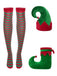 Completo da elfo di Natale verde anni '40