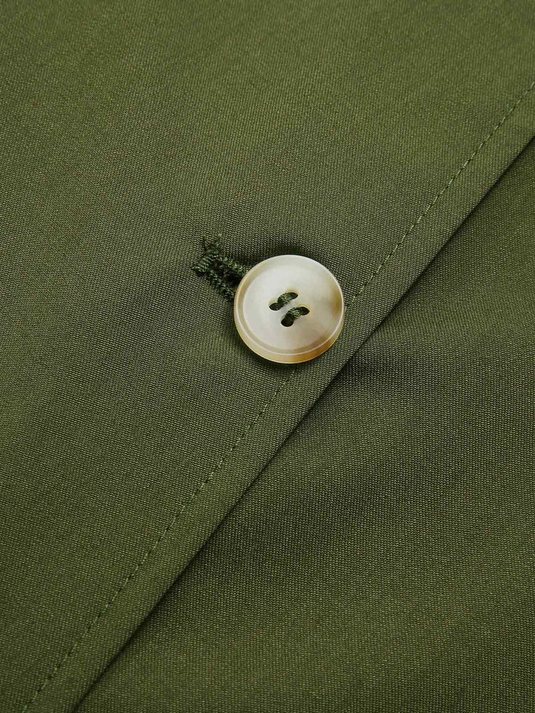 Gonna con spacchi e bottoni verde oliva anni '40
