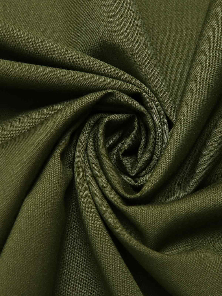 Gonna con spacchi e bottoni verde oliva anni '40