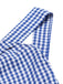 Abito plaid spalle scoperte scollo all'americana blu anni '60