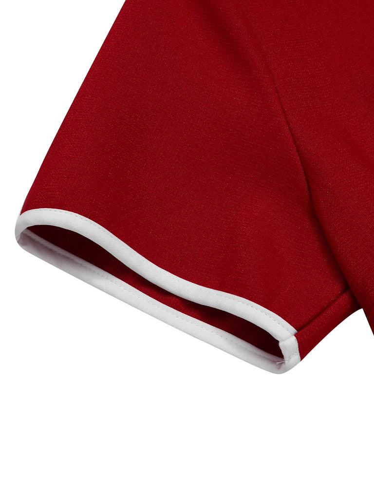 Abito con finte tasche rosso anni '60