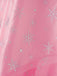 Top con paillettes Wicked e gonna a rete a ruota rosa anni '70