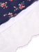 [Prevendita] Abito floreale in cotone con pizzo blu anni '50