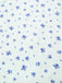Abito floreale con cravatta obliqua in cotone bianco anni '40