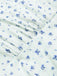 Abito floreale con cravatta obliqua in cotone bianco anni '40