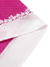 Abito in cotone e pois con scollo all'americana rosa anni '50