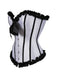Corsetto patchwork con pieghe e fiocco con rilegatura anni '80