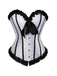 Corsetto patchwork con pieghe e fiocco con rilegatura anni '80