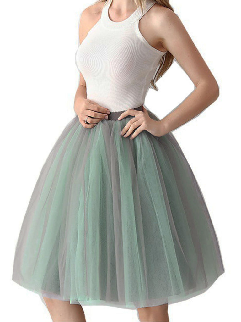 Sottogonna in rete a sfumata con cintura anni '50