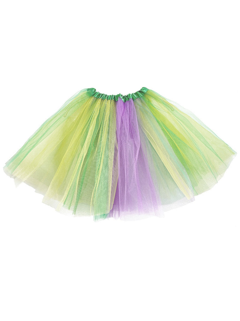Sottogonna in tulle multicolore da carnevale anni '70