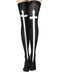 Calzini Nero Gotico Teschio Thigh High 3