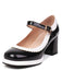 Scarpe con tacco alto Mary Jane Patchwork