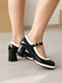 Scarpe con tacco alto Mary Jane Patchwork