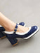 Scarpe con tacco alto Mary Jane Patchwork