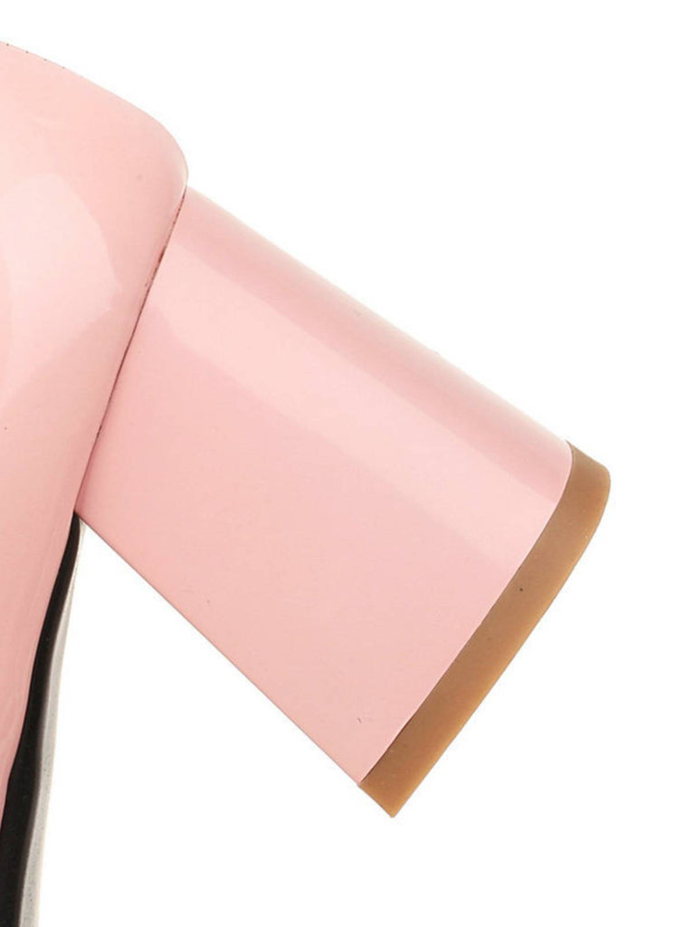 Scarpe con tacco alto Mary Jane Patchwork