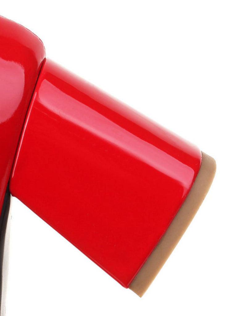 Scarpe con tacco Mary Jane con doppia fibbia