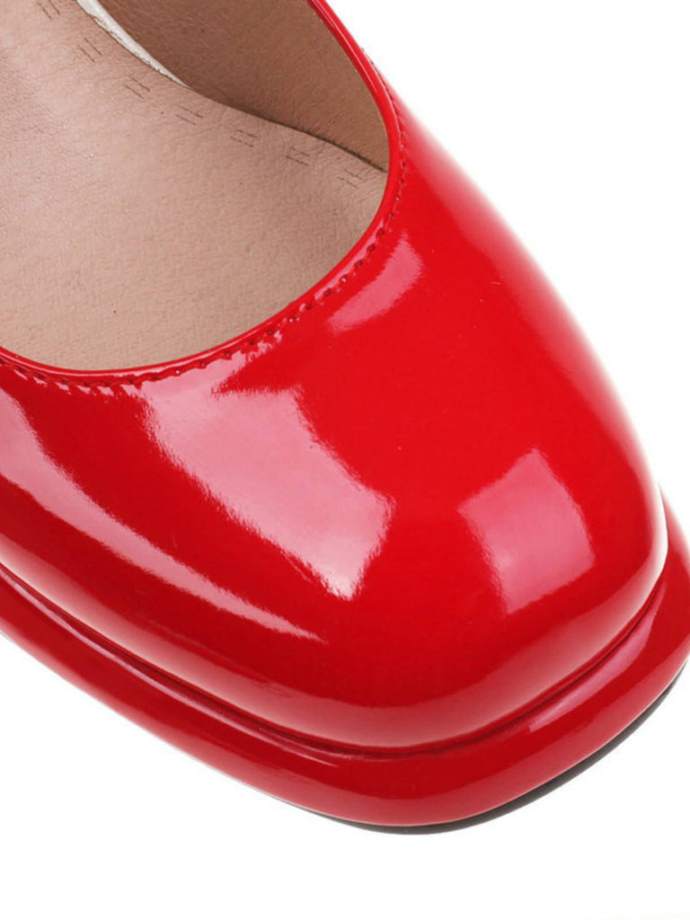 Scarpe con tacco Mary Jane con doppia fibbia