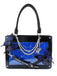 Borsa a mano con catene a forma di ragno e farfalla gotica