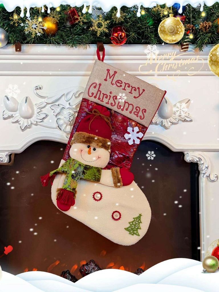 Sacchetto regalo di calze natalizie in 3D