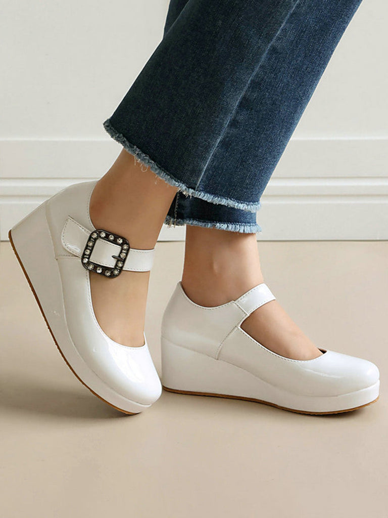 Scarpe Mary Jane Lolita con Cinturino e Fibbia Vintage 13