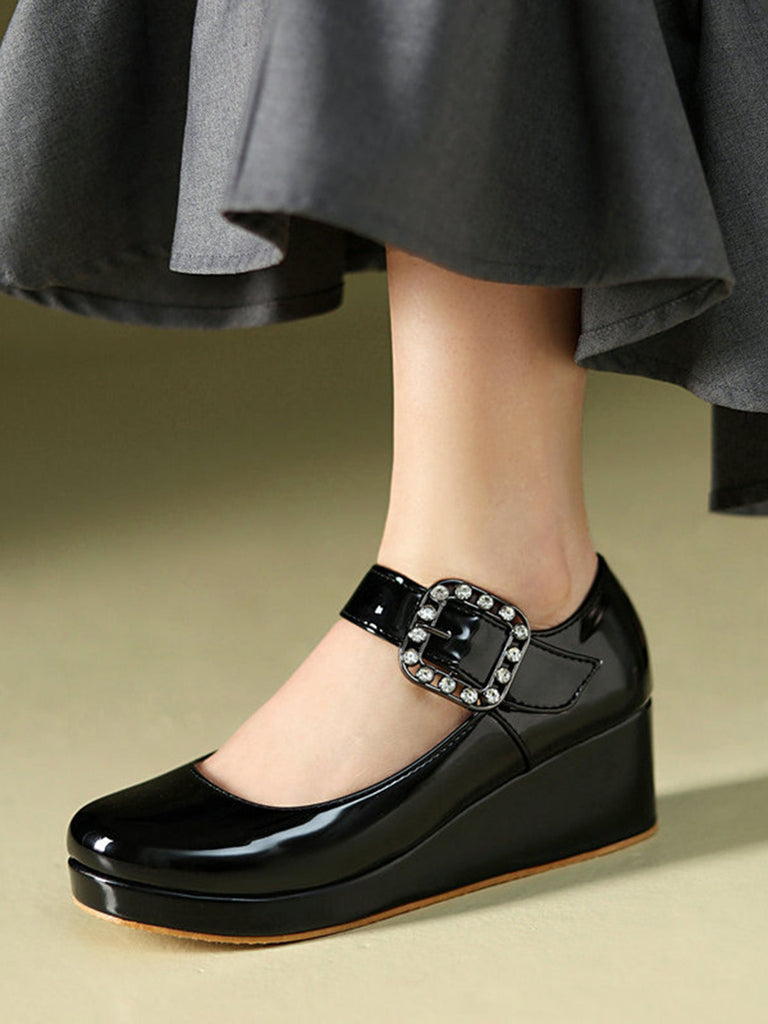 Scarpe Mary Jane Lolita con Cinturino e Fibbia Vintage 2