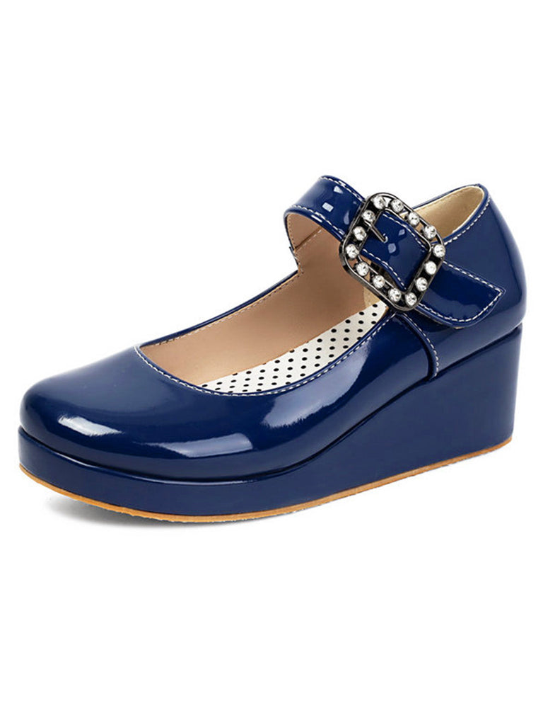 Scarpe Mary Jane Lolita con Cinturino e Fibbia Vintage 4