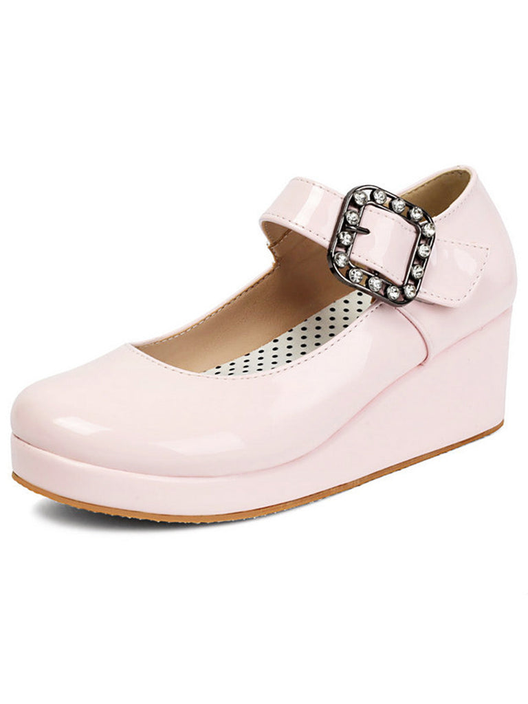 Scarpe Mary Jane Lolita con Cinturino e Fibbia Vintage 7