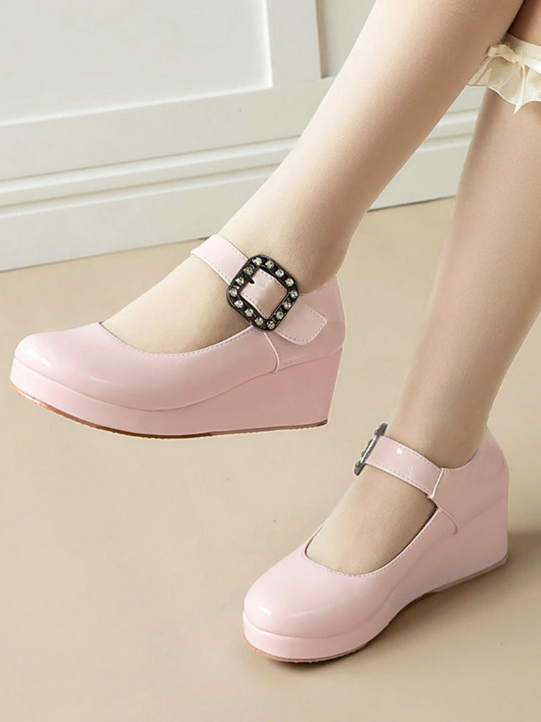 Scarpe Mary Jane Lolita con Cinturino e Fibbia Vintage 8