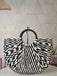 Handwoven Straw Beach Tote Bag