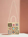 Borsa Bohemian Patchwork Woven Uncinetto - Colore Crema 3