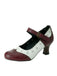 Vintage Brogue Floral Hollow Out Chunky Heels 11
