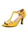Peep Toe Hollow Out Color Block Strappy Heels 12