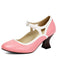Scarpe Vintage a Punta con Tacco Cono Elegante 6