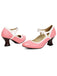 Scarpe Vintage a Punta con Tacco Cono Elegante 7