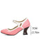 Scarpe Vintage a Punta con Tacco Cono Elegante 8