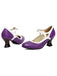 Scarpe Vintage a Punta con Tacco Cono Elegante 17