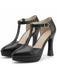 Elegant Black Vintage Retro Shoes 1