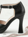Elegant Black Vintage Retro Shoes 4