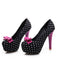 Scarpe con Tacco a Spillo a Pois con Fiocco in Tela 5