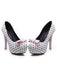 Scarpe con Tacco a Spillo a Pois con Fiocco in Tela 9
