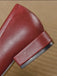 Ballerine Bordeaux Vintage con Fiocco Punta Quadrata Slip-On 8